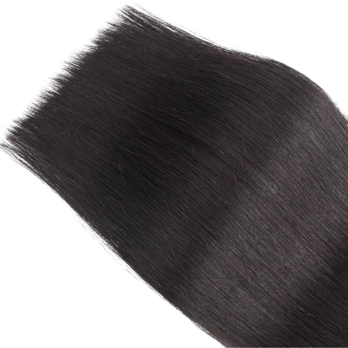 Raw Straight Seamless Clip-In 100% Human Hair Extensions by Private Label