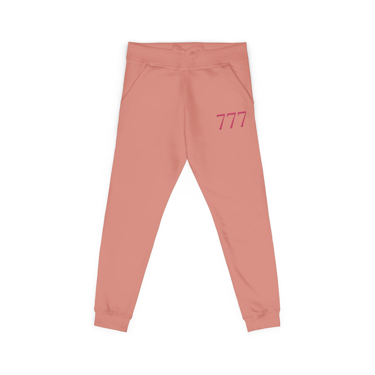 777 Fleece Sweatpants — Dusty Rose - AetherLux.Shop