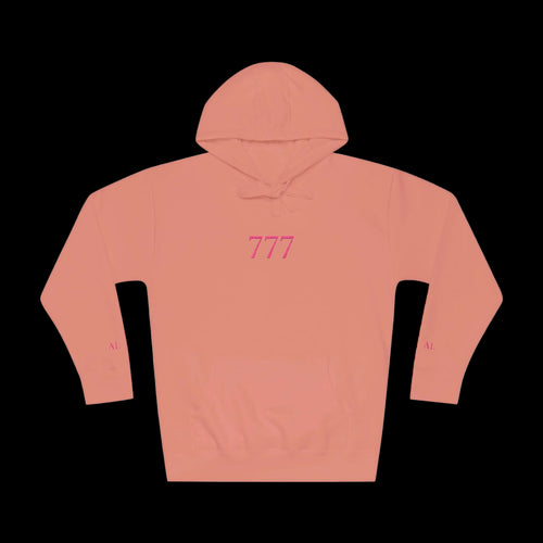 Lucky 777 Hoodie — Pink by Printify