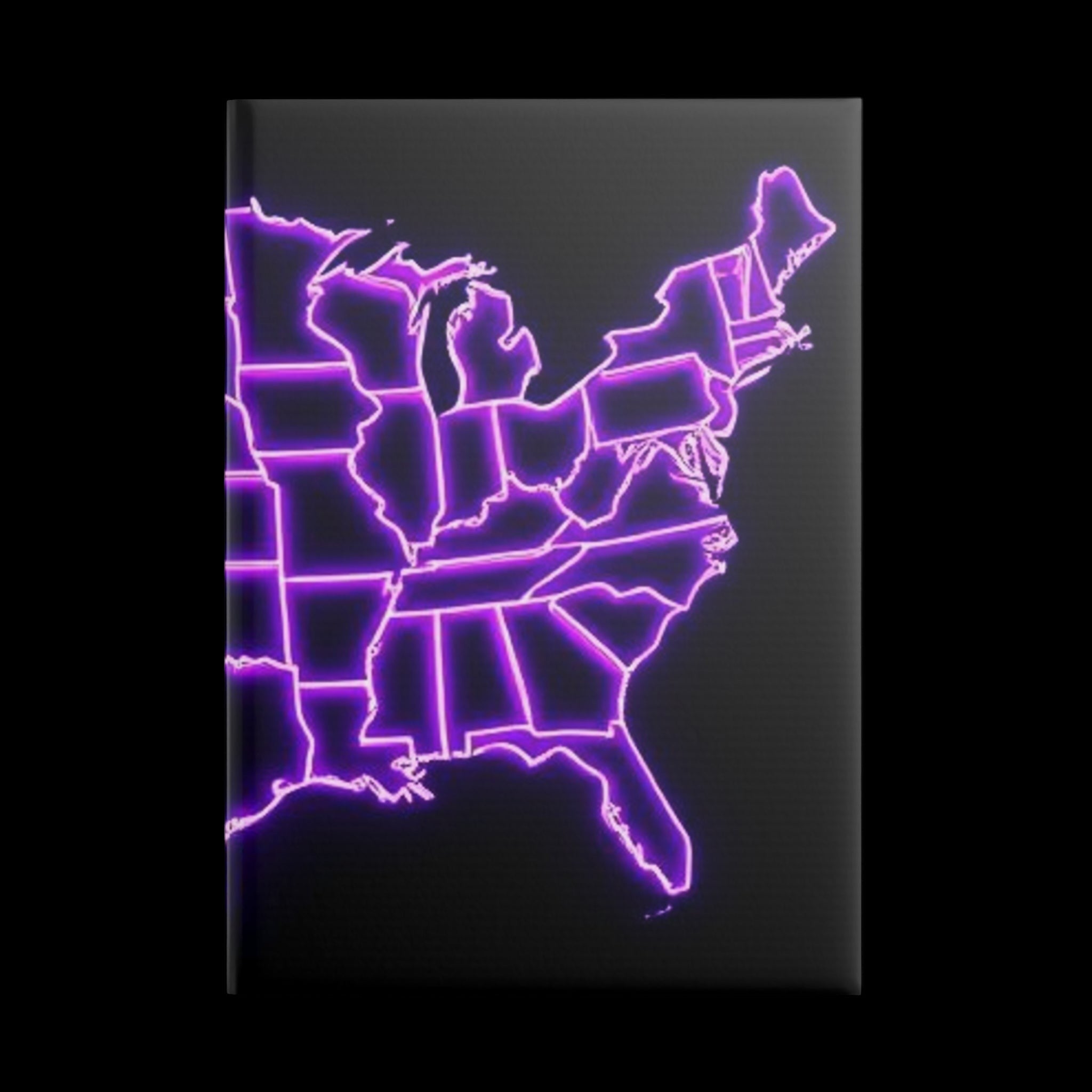 Royal Aura: America Hardcover Notebook with Puffy Covers by Printify