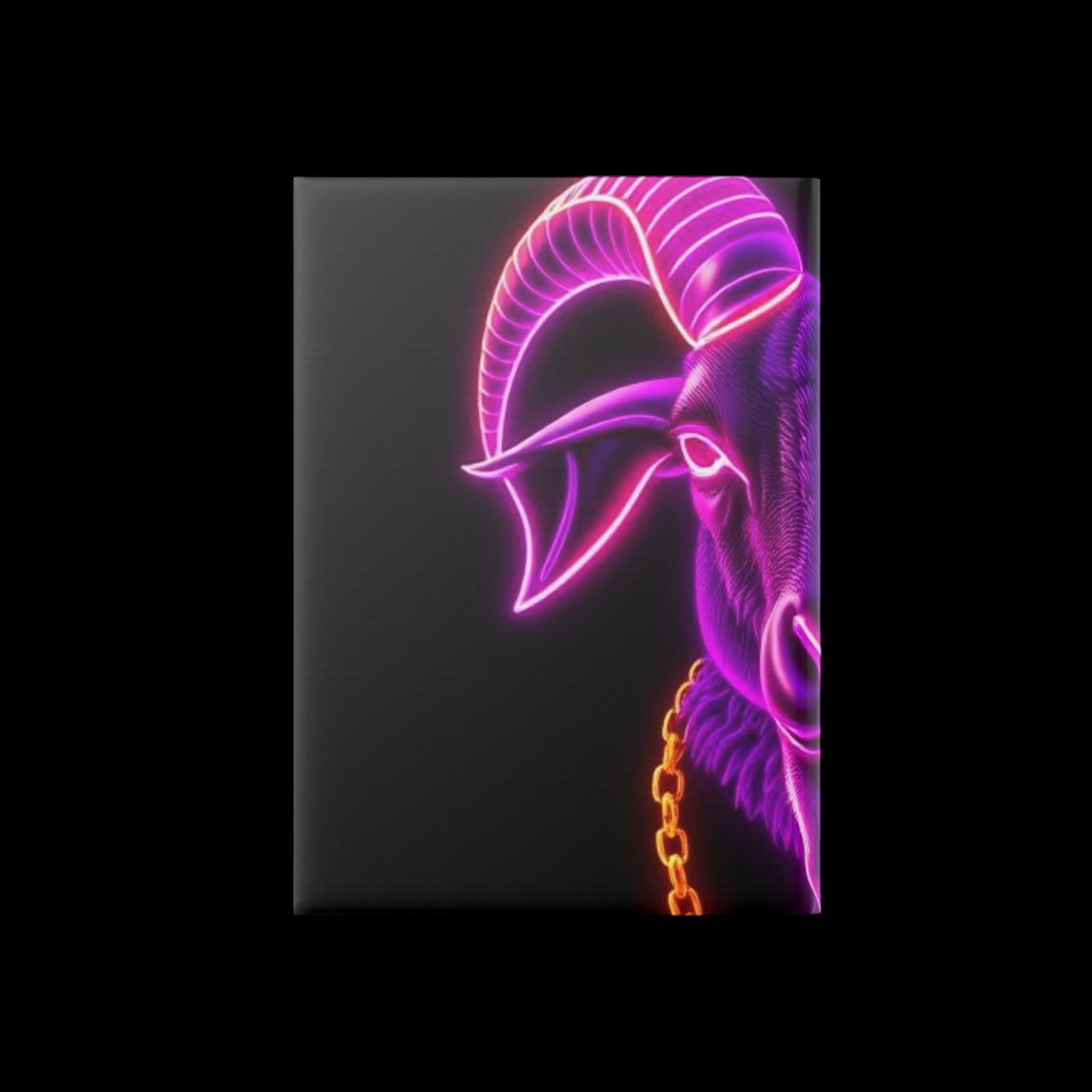 Royal Aura: The Goat Hardcover Notebook with Puffy Covers by Printify