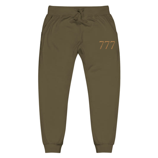 777 Fleece Sweatpants — Army Green - AetherLux.Shop
