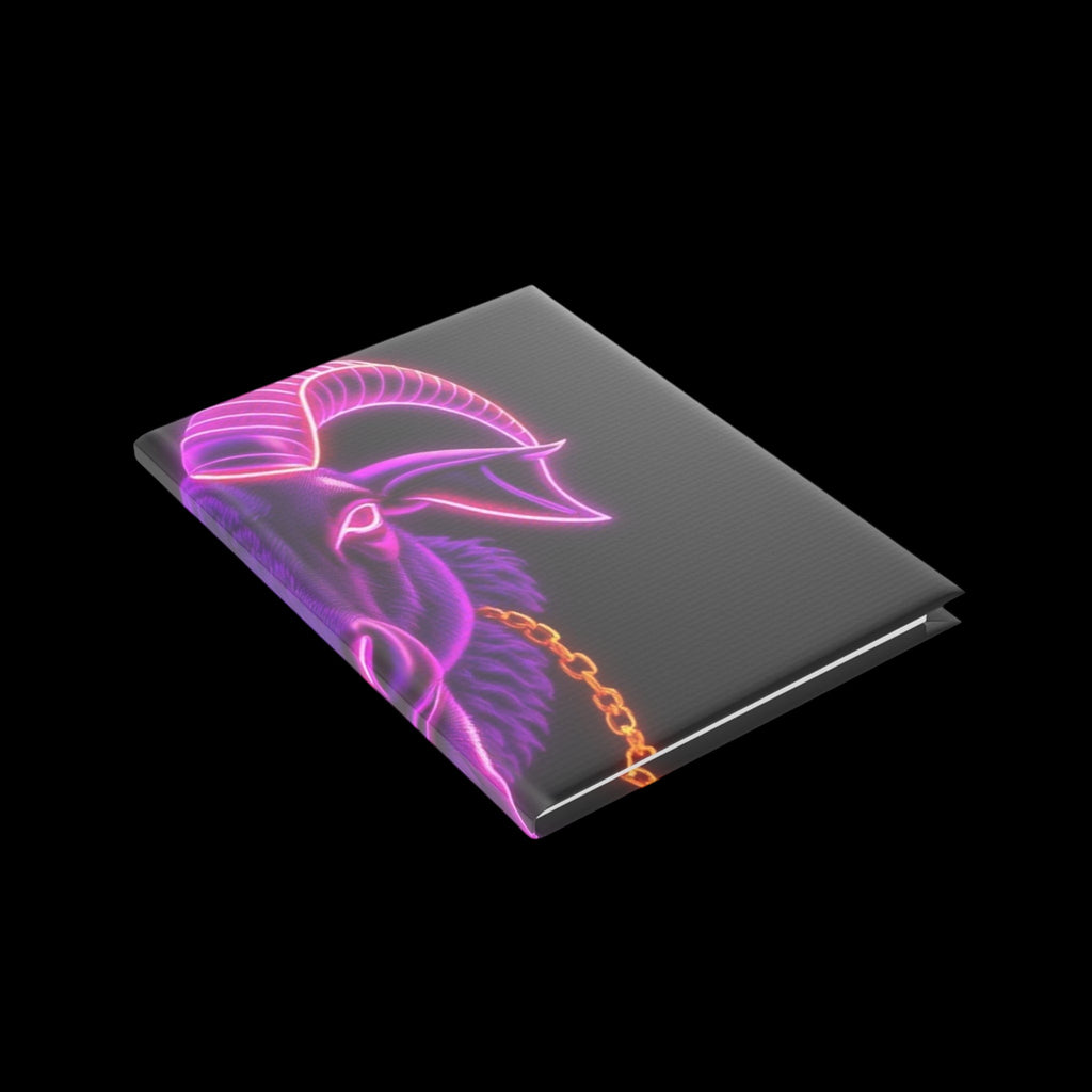 Royal Aura: The Goat Hardcover Notebook with Puffy Covers by Printify