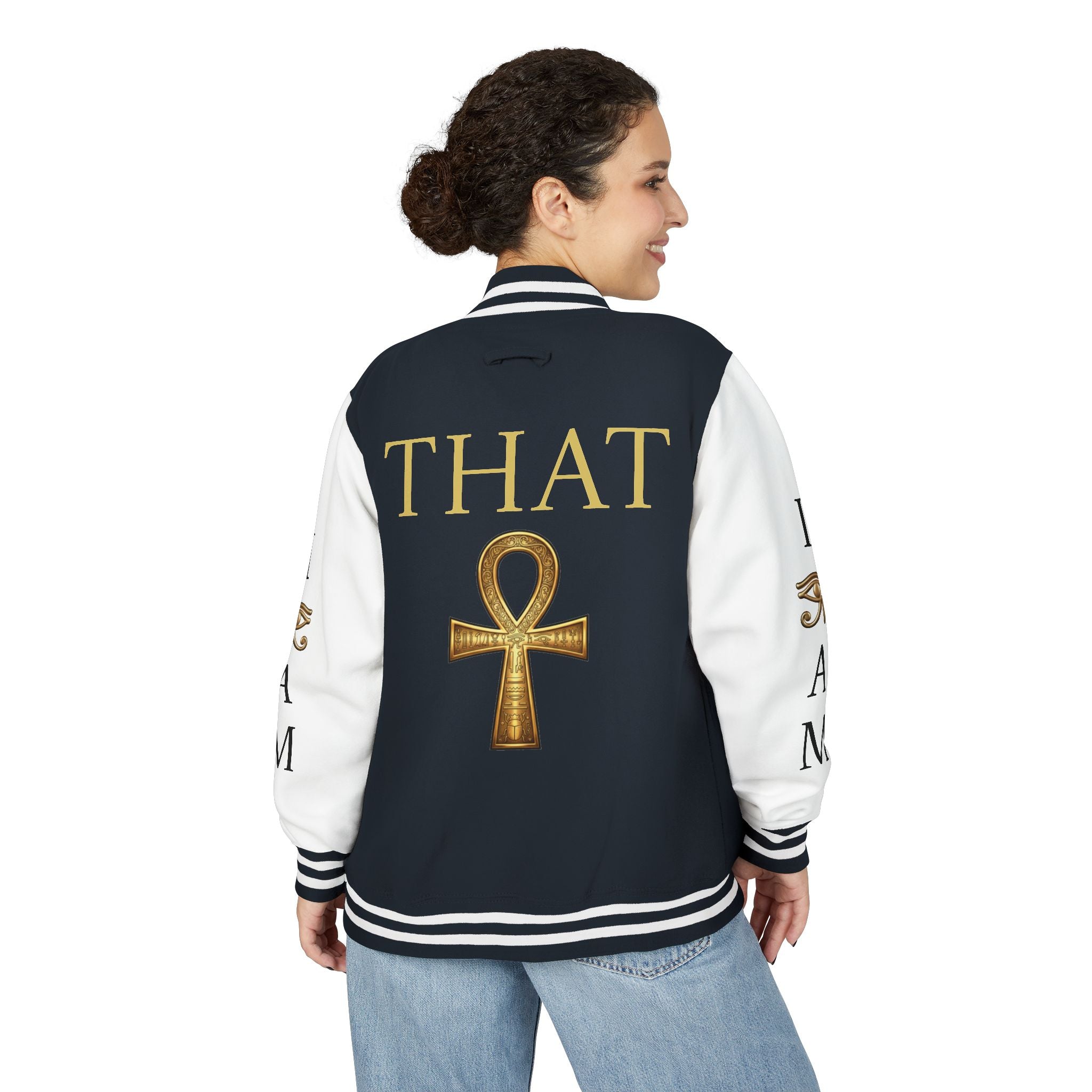 I Am That I Am Ankh Letterman Jacket