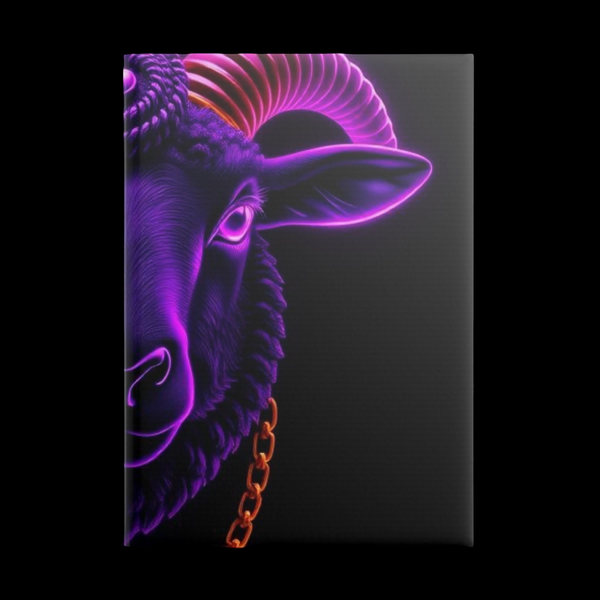Royal Aura: Black Sheep Hardcover Notebook with Puffy Covers by Printify