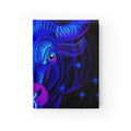 Neon Taurus Journal – Ruled Lined Notebook with Glowing Bull Cover