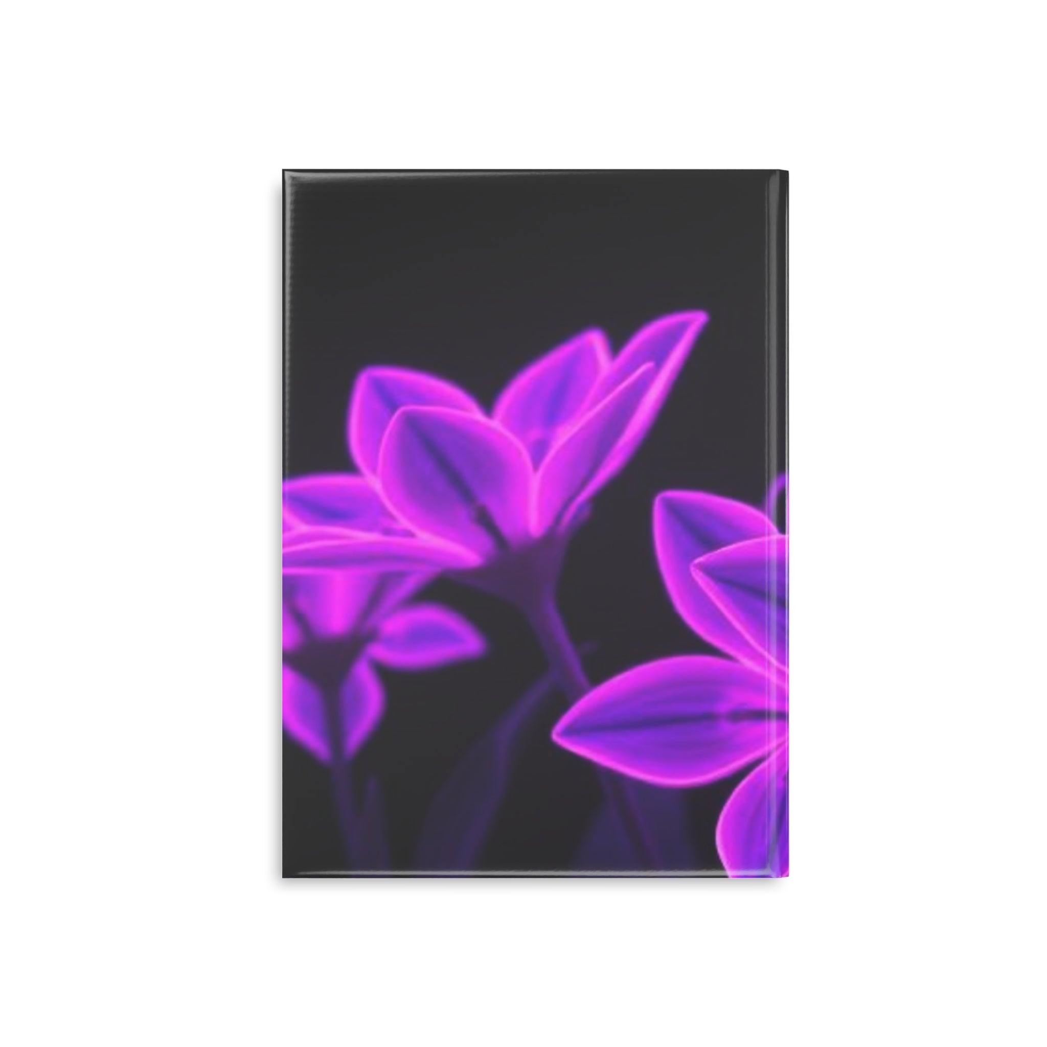Royal Aura: Dark Flowers Hardcover Notebook with Puffy Covers