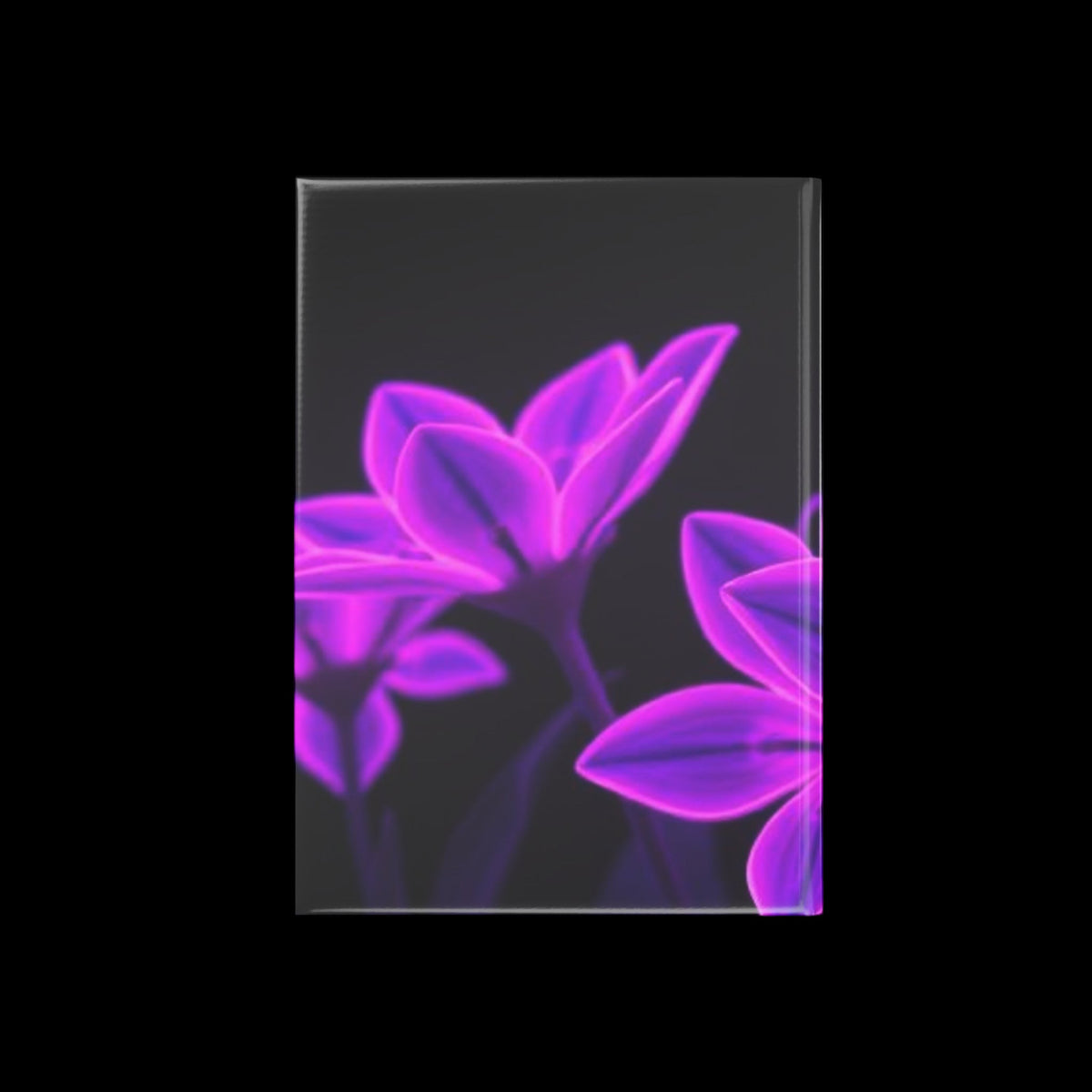Royal Aura: Dark Flowers Hardcover Notebook with Puffy Covers - AetherLux.Shop