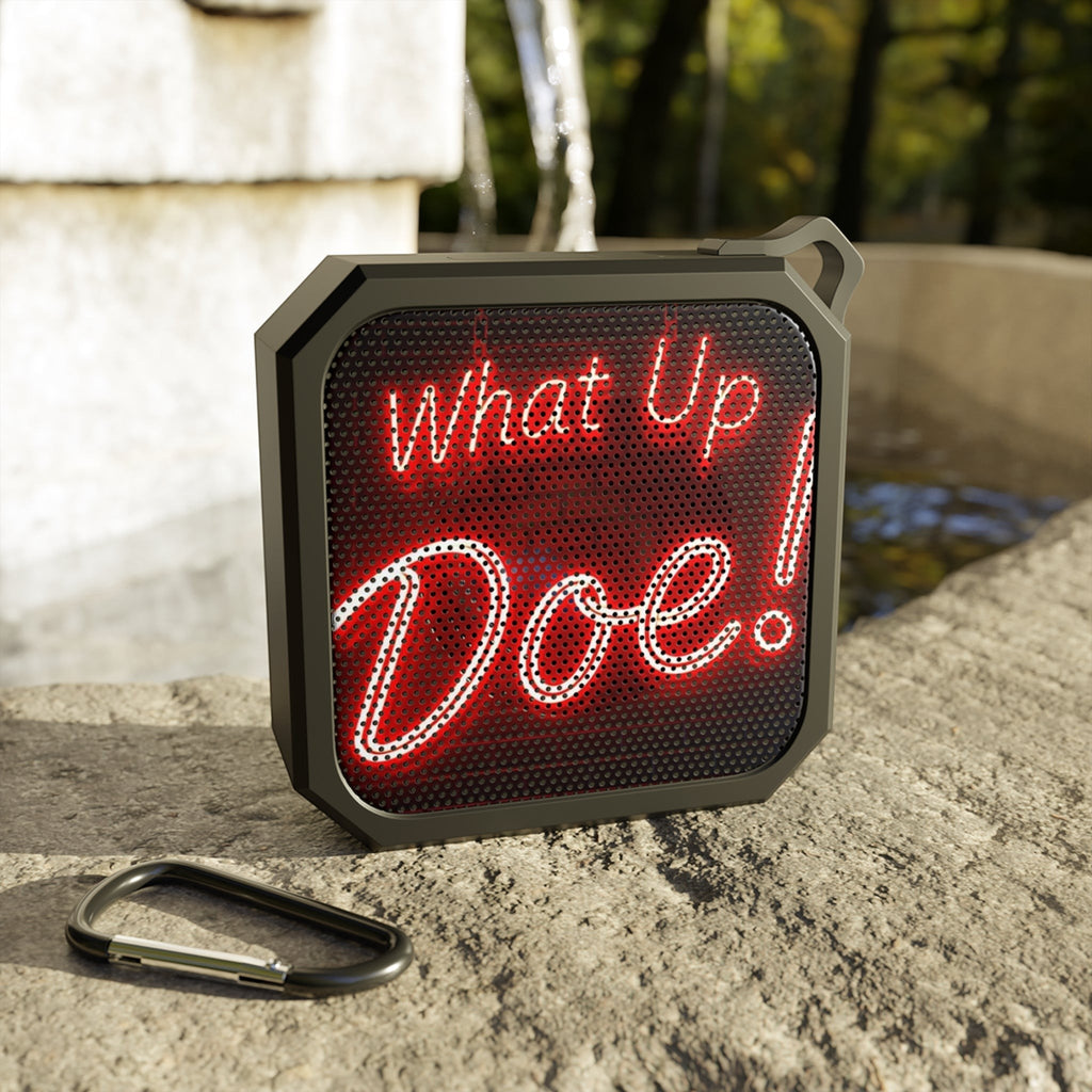 What Up Doe! Outdoor Bluetooth Speaker (RED) by Printify