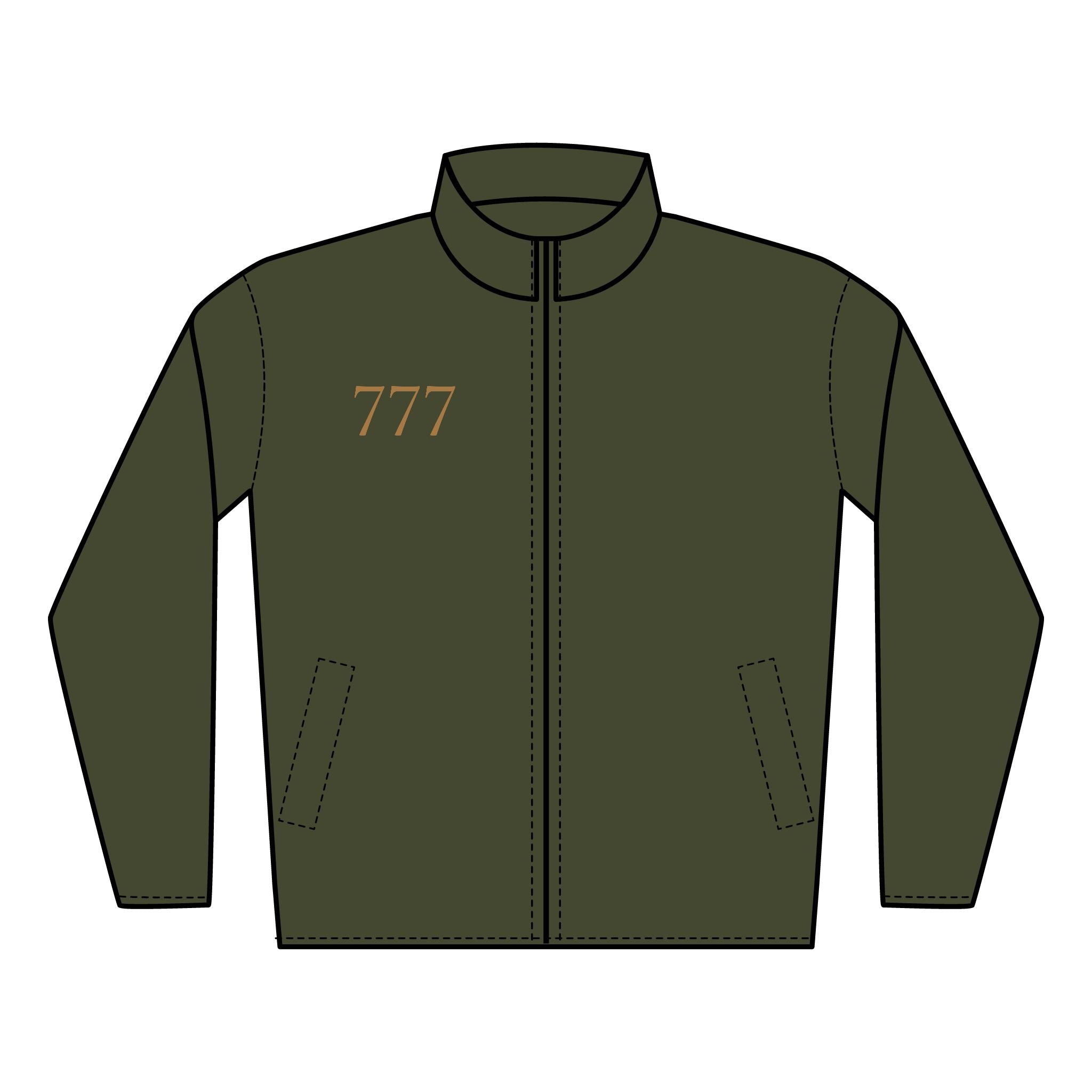 777 Quilted Embroidered Full‑Zip Jacket —Right