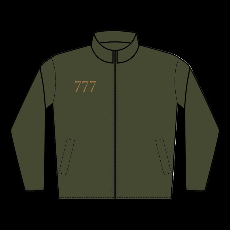 777 Quilted Embroidered Full‑Zip Jacket —Right by Printify