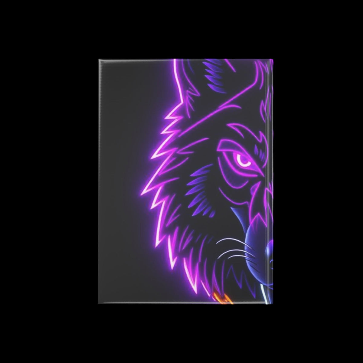 Royal Aura: Lone Wolf Hardcover Notebook with Puffy Covers - AetherLux.Shop