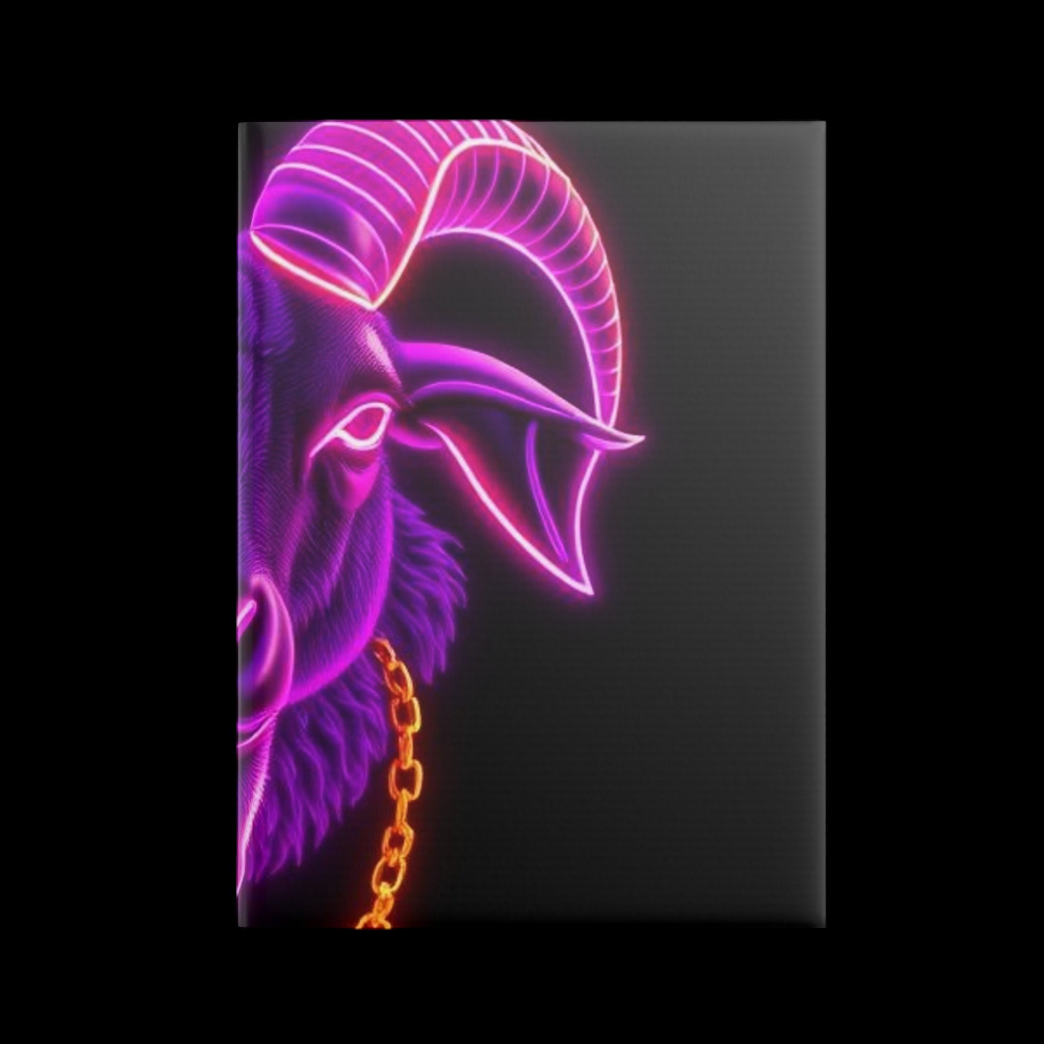 Royal Aura: The Goat Hardcover Notebook with Puffy Covers by Printify