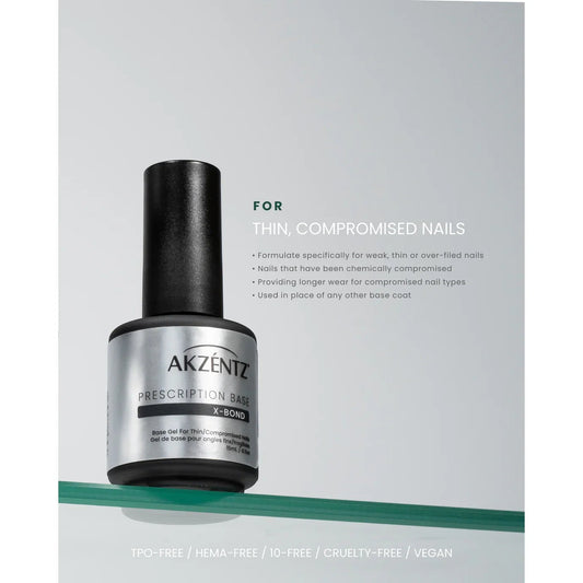 Akzentz - Prescription X-Bond, Bonding Base Gel 15ml/0.5oz by kvadrat store