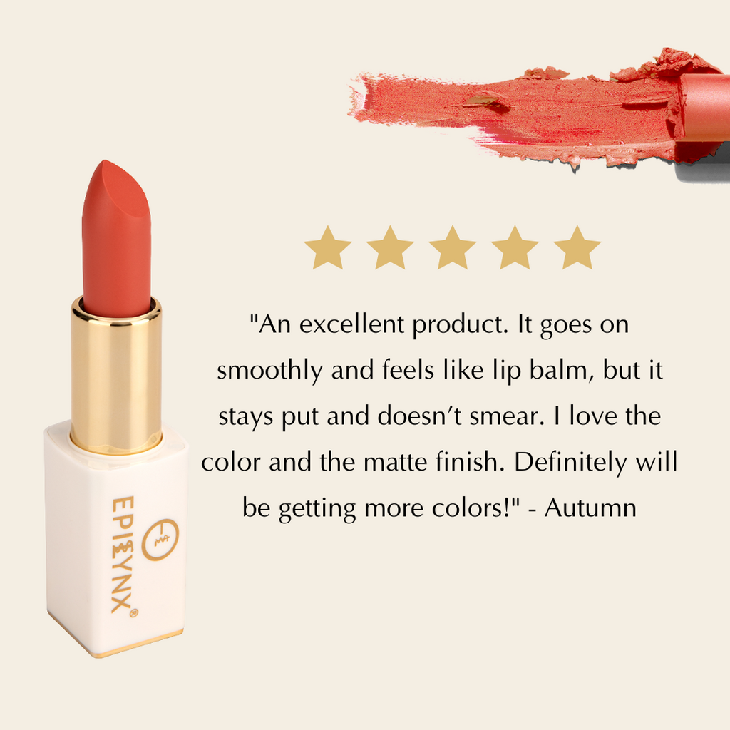 Vegan Matte Lipstick – Hydrating, Long-Wear, Magnetic Case by EpiLynx