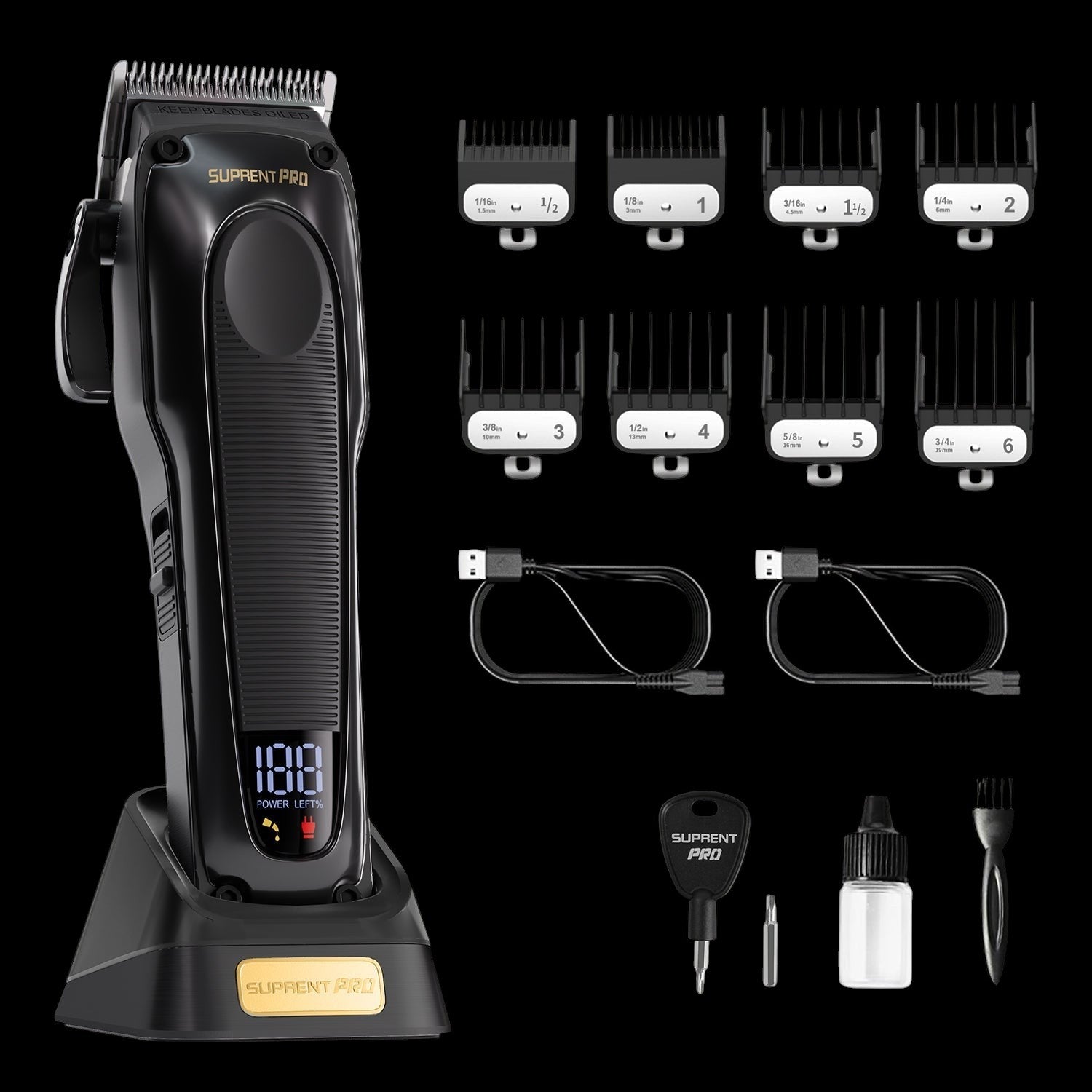 The Black Obsidian Professional Clipper - HC775BX by SUPRENT US
