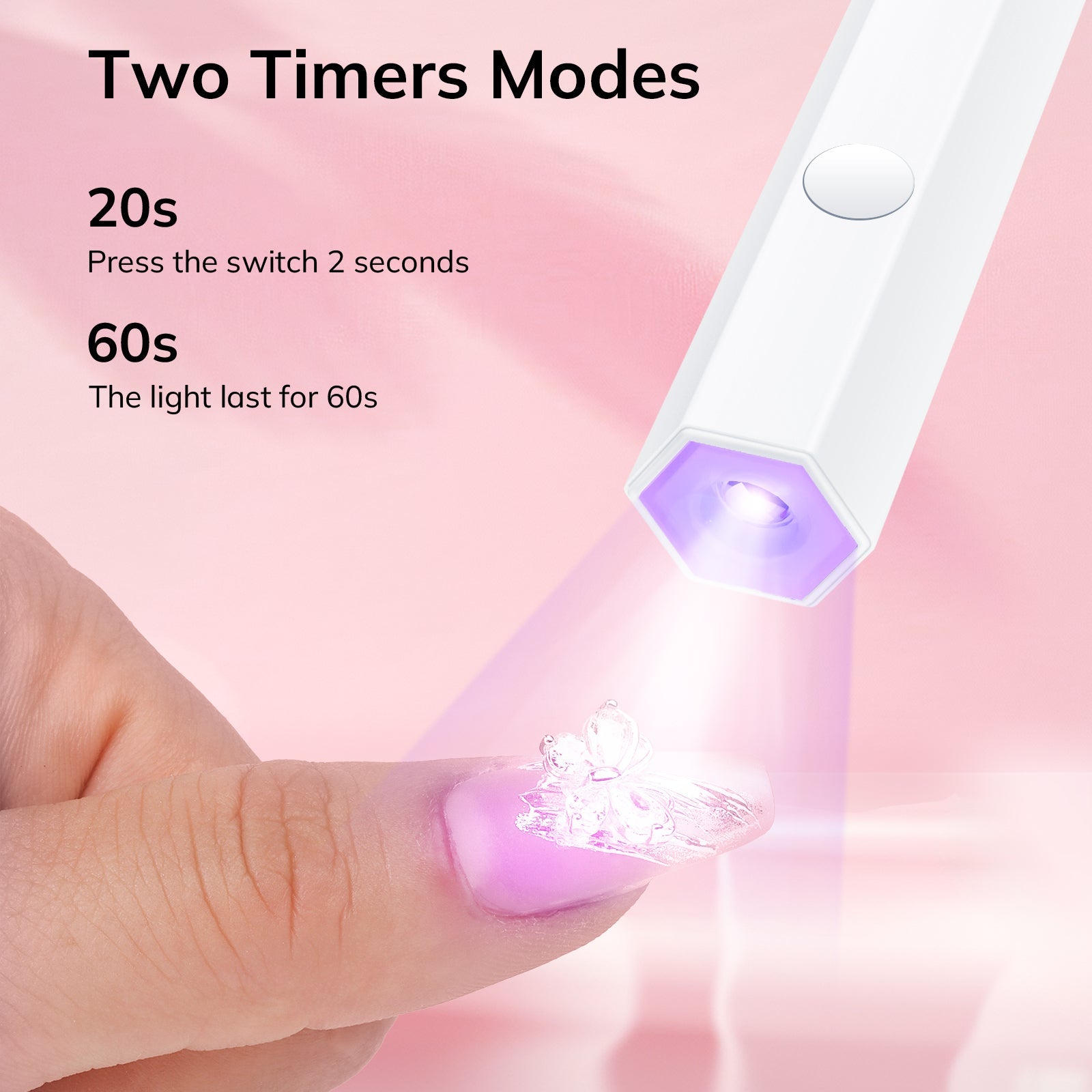 Handheld Mini Nail Light by Lavinda