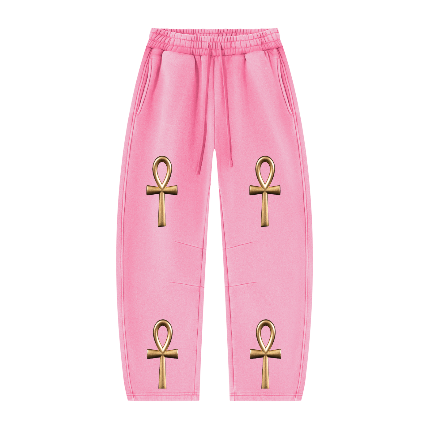 Unisex Vintage Wash Barrel Leg Fleece Sweatpants