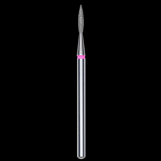 DIAMOND NAIL DRILL BIT, "FLAME", RED, HEAD DIAMETER 1.6/8MM (FA11R016/8) - STALEKS™ by kvadrat store