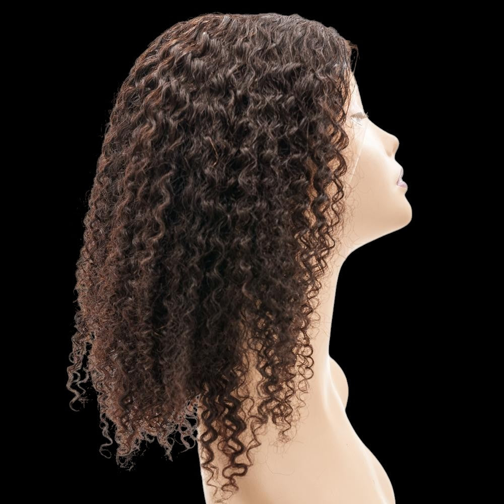 Coffee 13x4 Transparent Lace Front 100% Human Hair Bob Wig by Private Label