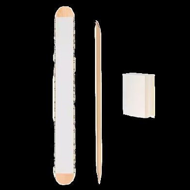 STALEKS PRO PAPMAM MIX ON A WOODEN BASE 100/180 GRIT BUFF 180/240 GRIT ORANGE STICK 110 MM NFS-30- STALEKS by kvadrat store