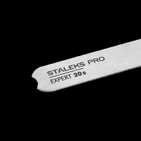 STALEKS PRO EXPERT 20S POPMAM NAIL FILE STRAIGHT METAL BASE 130 MM MBE-20S- STALEKS™ by kvadrat store