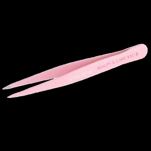 STALEKS BEAUTY & CARE 11 TYPE 5 EYEBROW TWEEZERS WIDE STRAIGHT PINK TBC-11/5 - STALEKS™ by kvadrat store