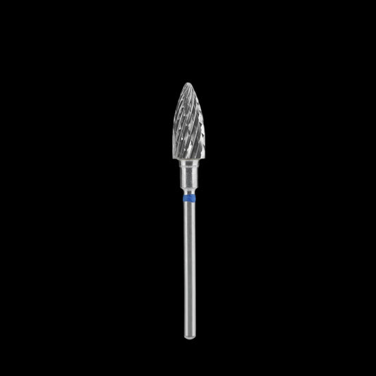 STALEKS - Carbide nail drill bit "Pine Cone" blue, 6/14mm (FT110B060/14) (#212) by kvadrat store