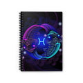 Bleu Aura: Pieces Spiral Notebook - Ruled Line