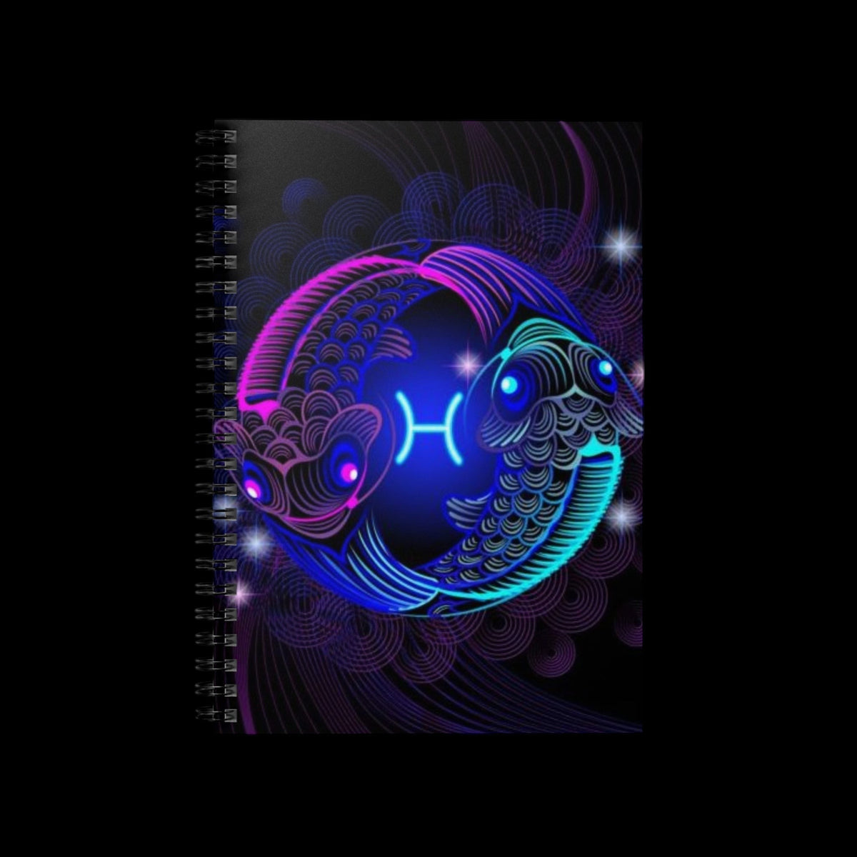Bleu Aura: Pieces Spiral Notebook - Ruled Line - AetherLux.Shop