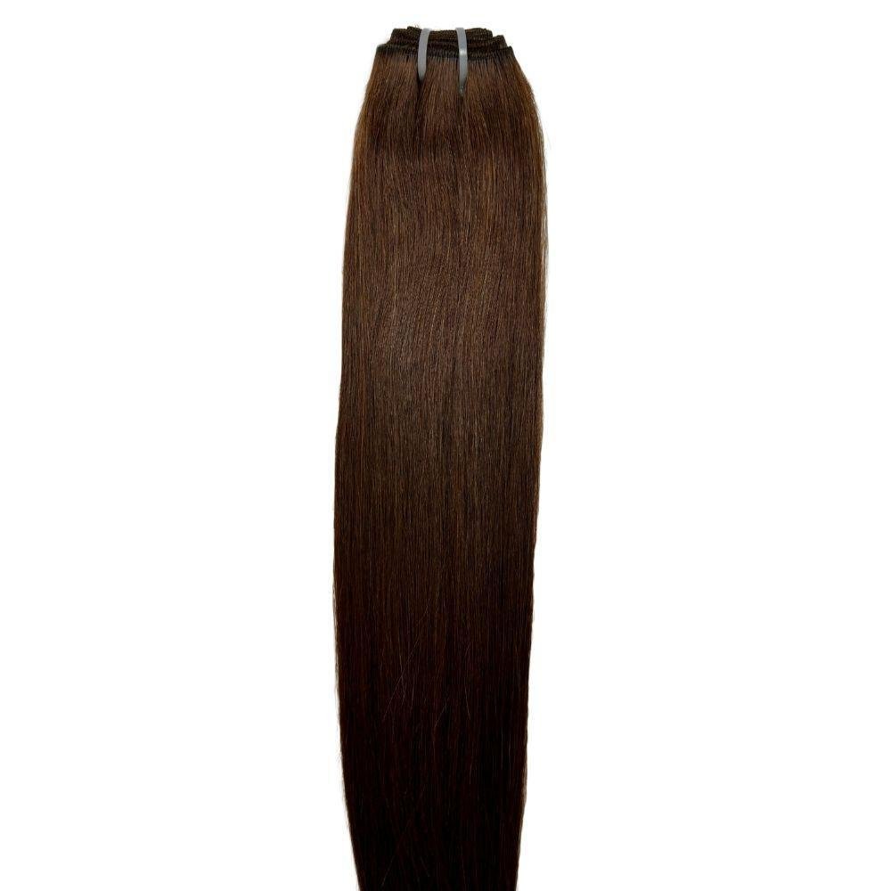 Raw Dark Brown Straight 100% Human Hair Bundles by Private Label