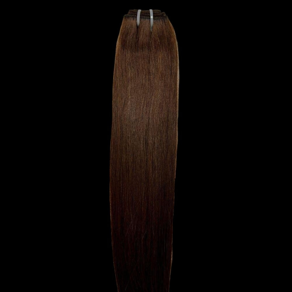 Raw Dark Brown Straight 100% Human Hair Bundles by Private Label