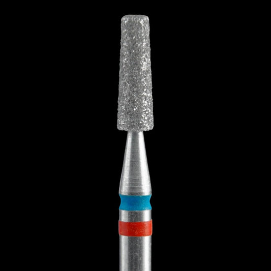 STALEKS - Diamond nail drill bit DUO "Frustum" red-blue, 2,5/8mm (FA70RB025/8) by kvadrat store