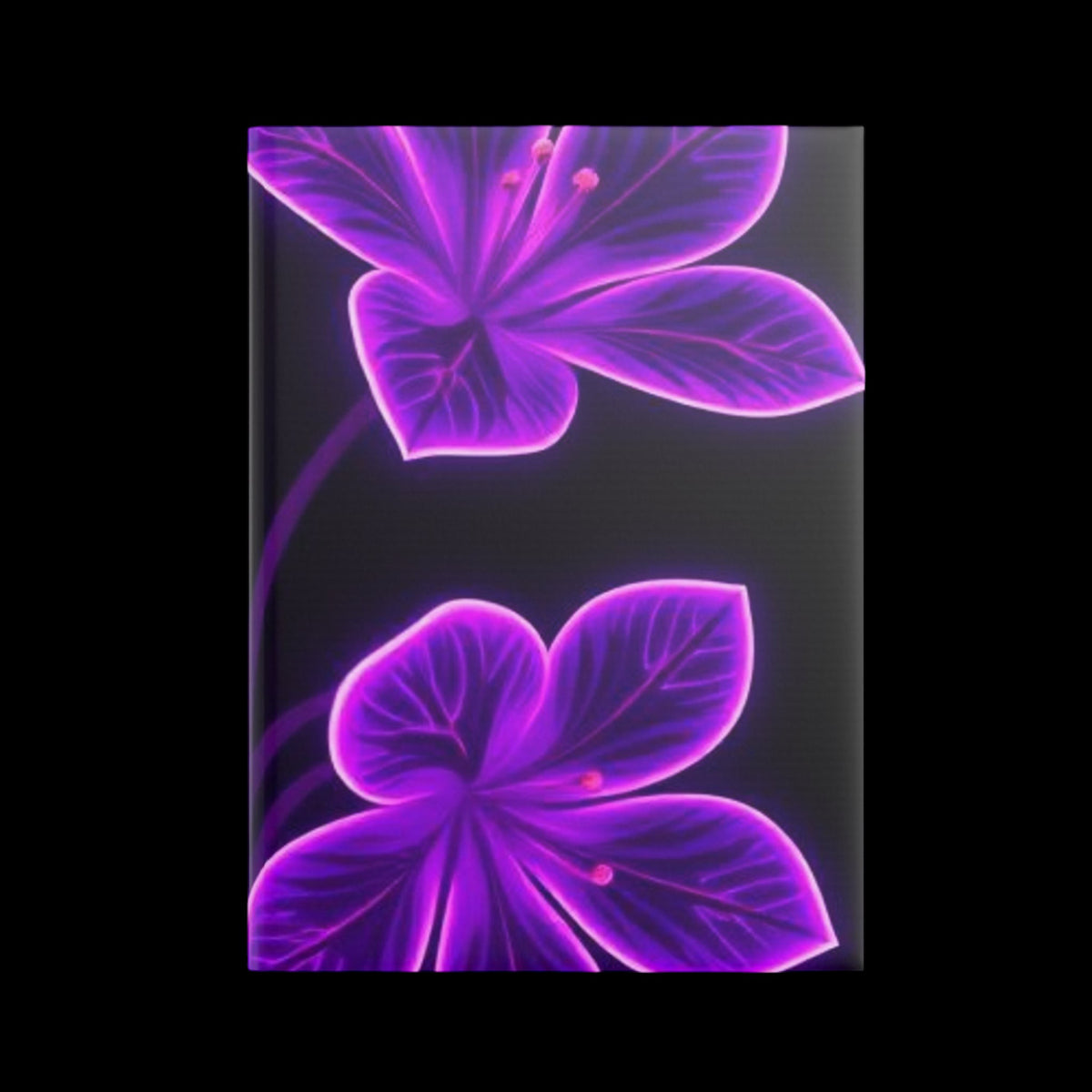 Royal Aura: Flower Hardcover Notebook with Puffy Covers - AetherLux.Shop