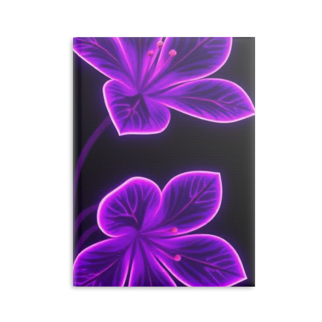 Royal Aura: Flower Hardcover Notebook with Puffy Covers by Printify