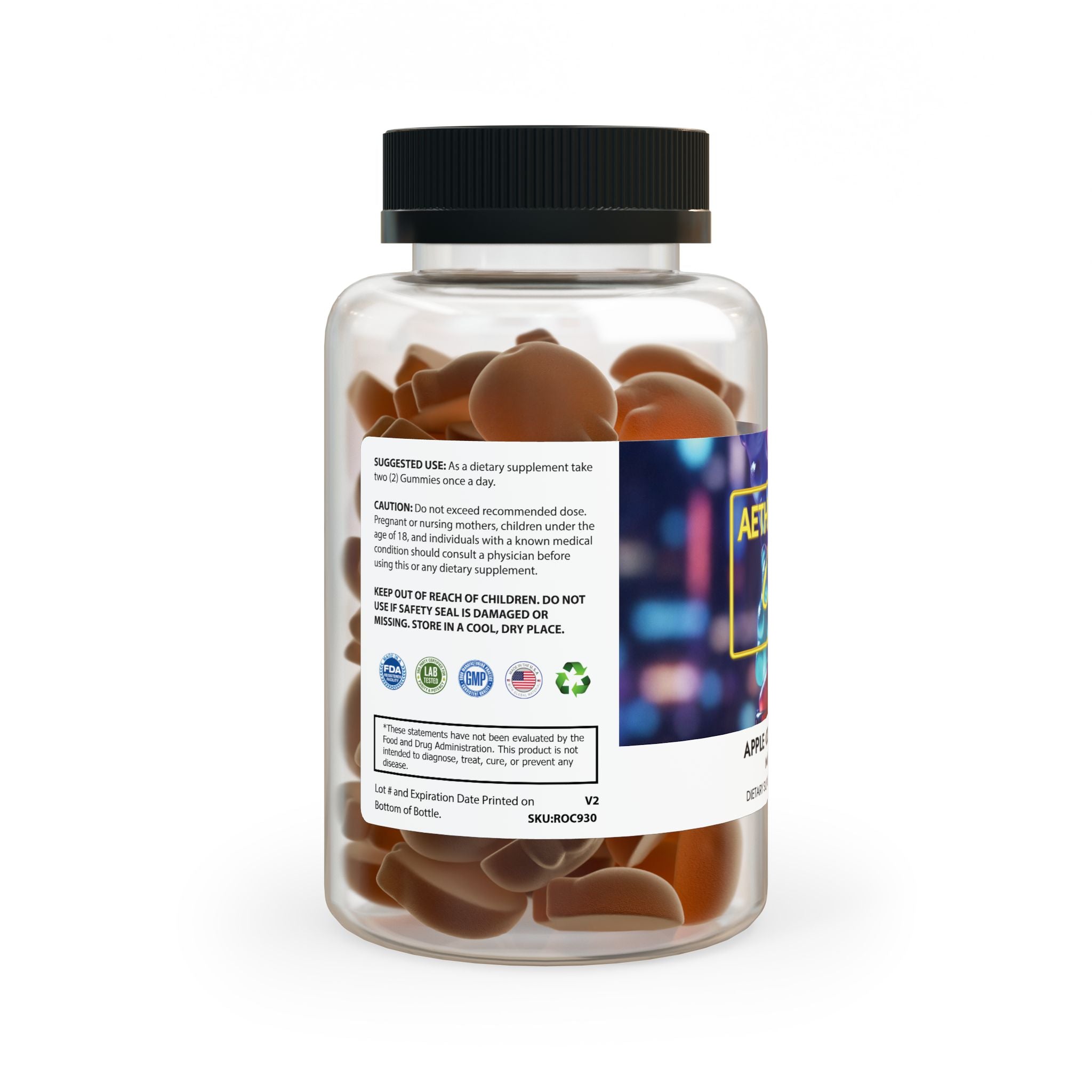 AetherLux Apple Cider Vinegar Gummies (60 Gummies)