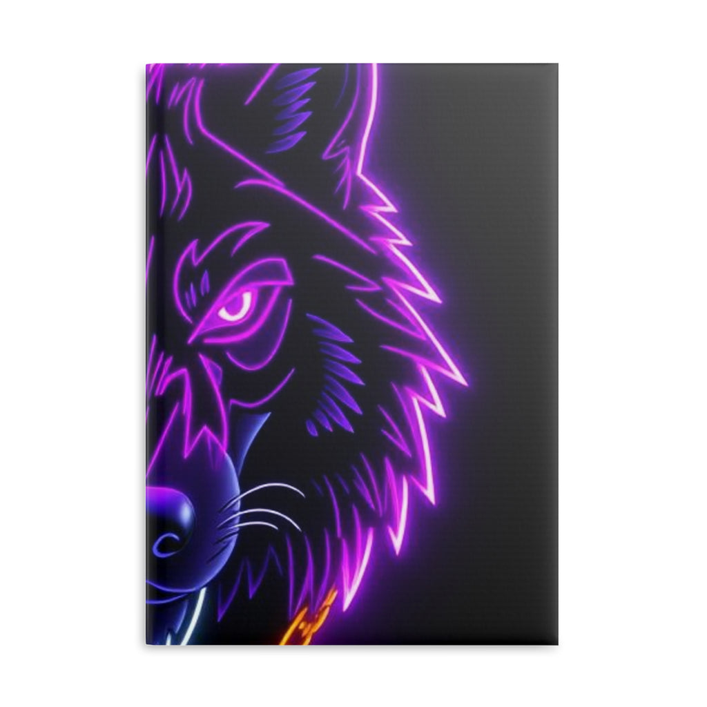 Royal Aura: Lone Wolf Hardcover Notebook with Puffy Covers