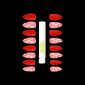 Press On Nails & Glue - Red Hot by ColourSpell