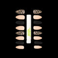 Press On Nails & Glue - Stiletto Cheetah by ColourSpell