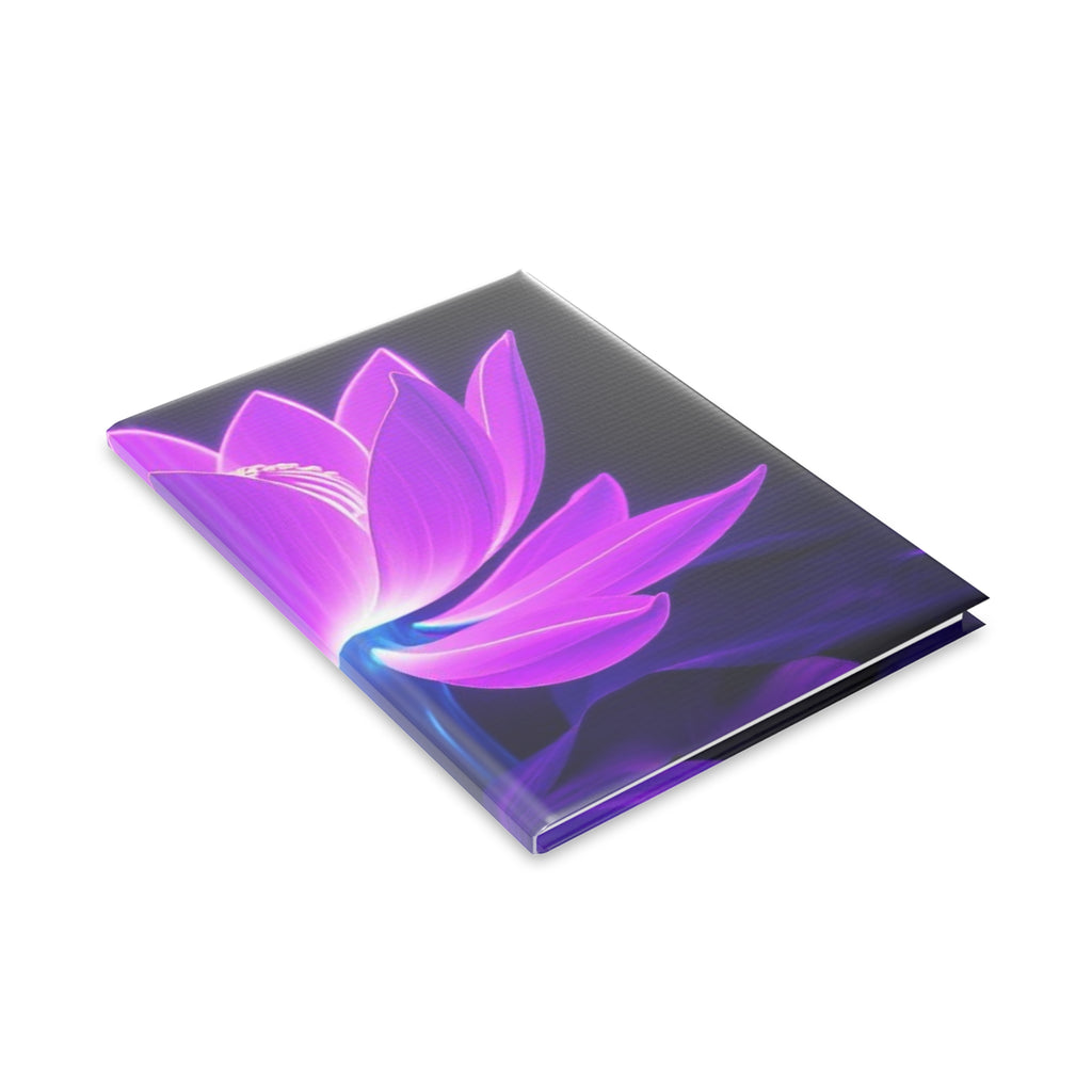 Royal Aura: Lotus Flower Hardcover Notebook with Puffy Covers