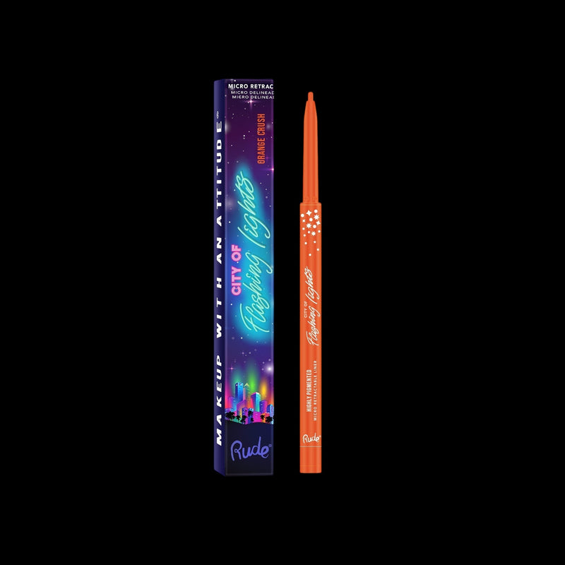 RUDE City of Flashing Lights Micro Retractable Liner - Orange Crush by VYSN