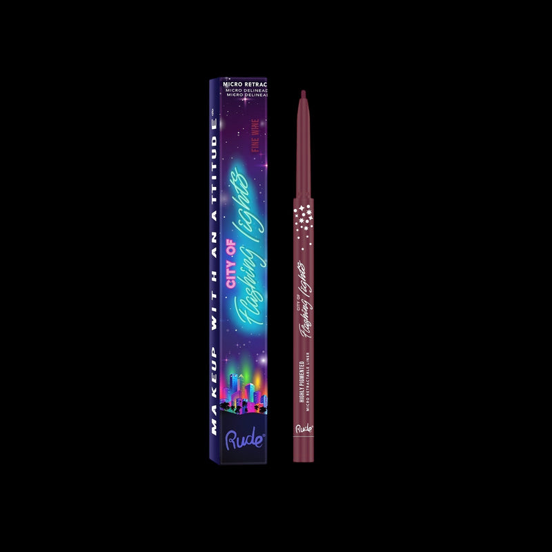 RUDE City of Flashing Lights Micro Retractable Liner - Fine Wine by VYSN
