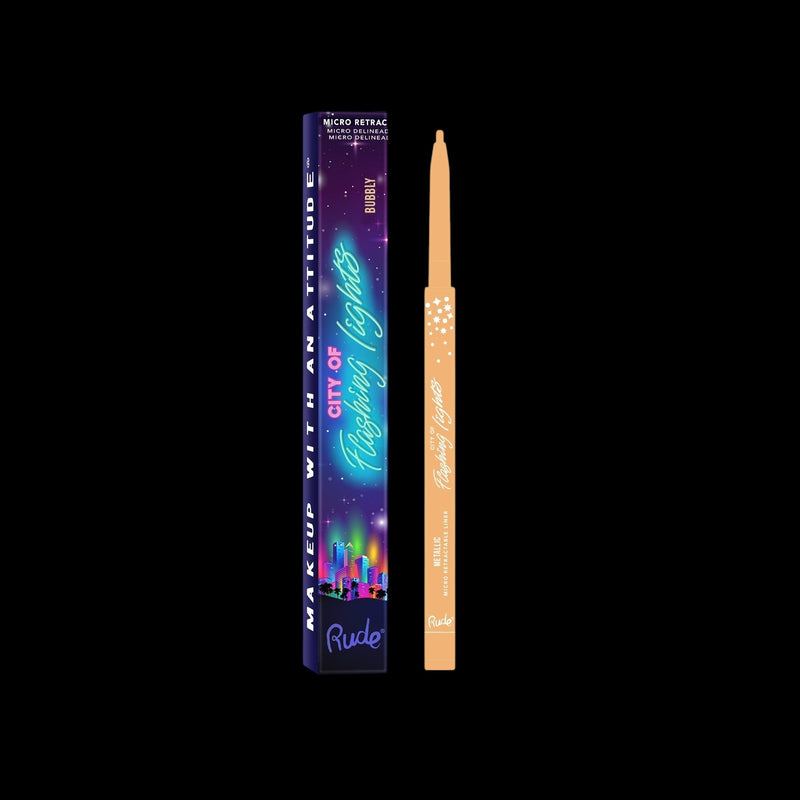 RUDE City of Flashing Lights Micro Retractable Liner - Bubbly by VYSN