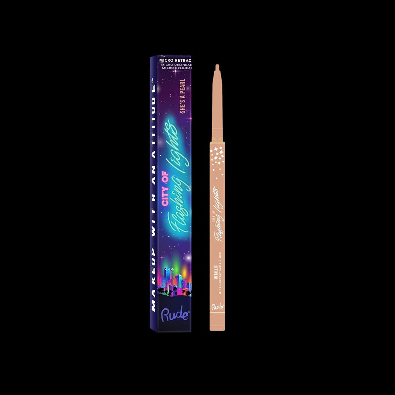 RUDE City of Flashing Lights Micro Retractable Liner - She's a Pearl by VYSN