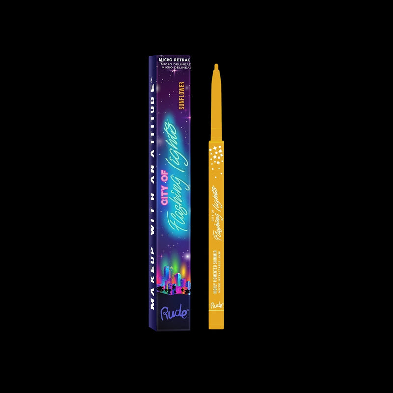 RUDE City of Flashing Lights Micro Retractable Liner - Sunflower by VYSN