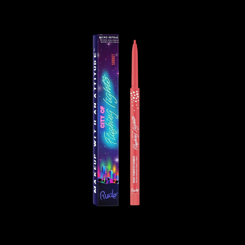 RUDE City of Flashing Lights Micro Retractable Liner - Sorbet by VYSN