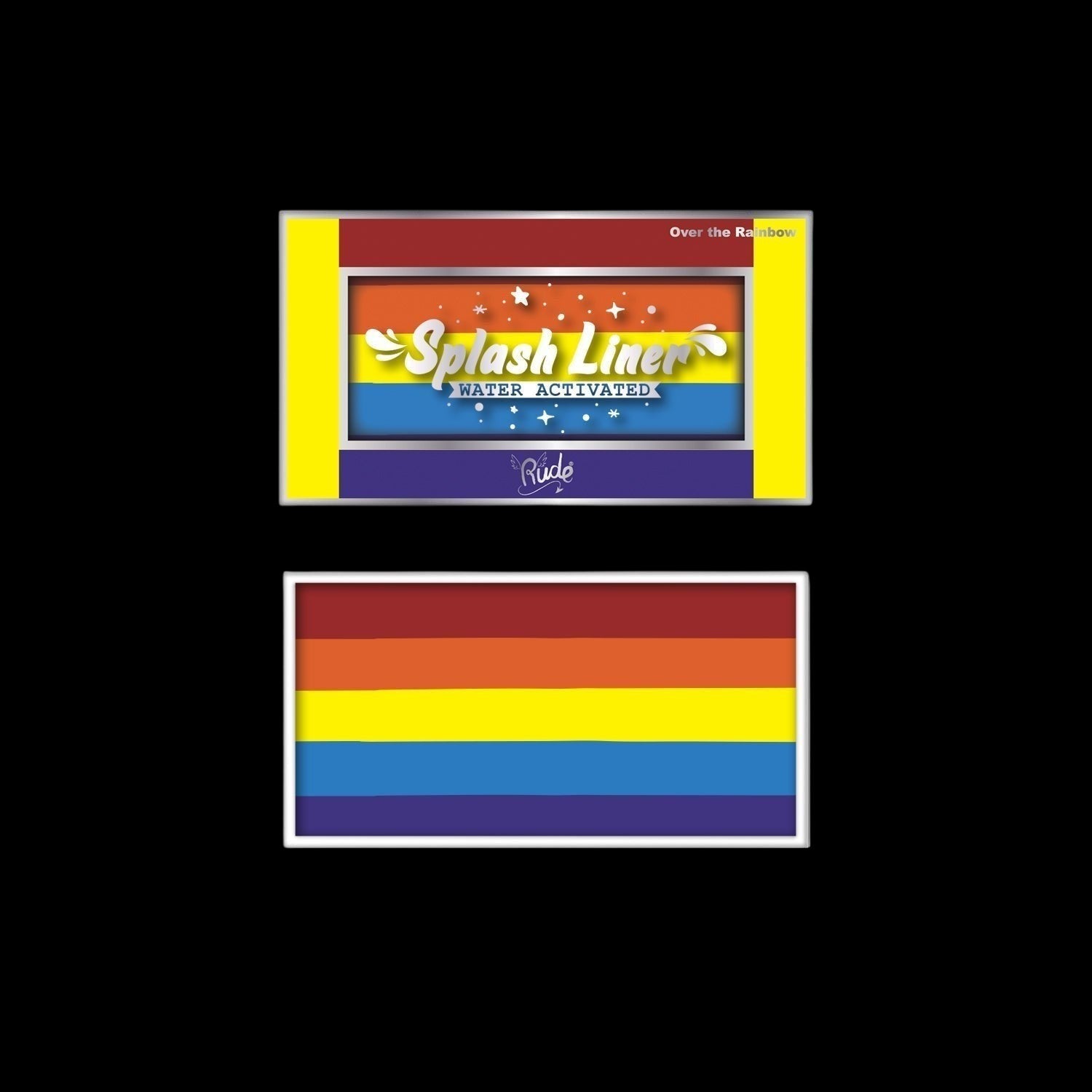 RUDE Splash Liner Water Activated Split Cake Face Body Paint - Over the Rainbow by VYSN
