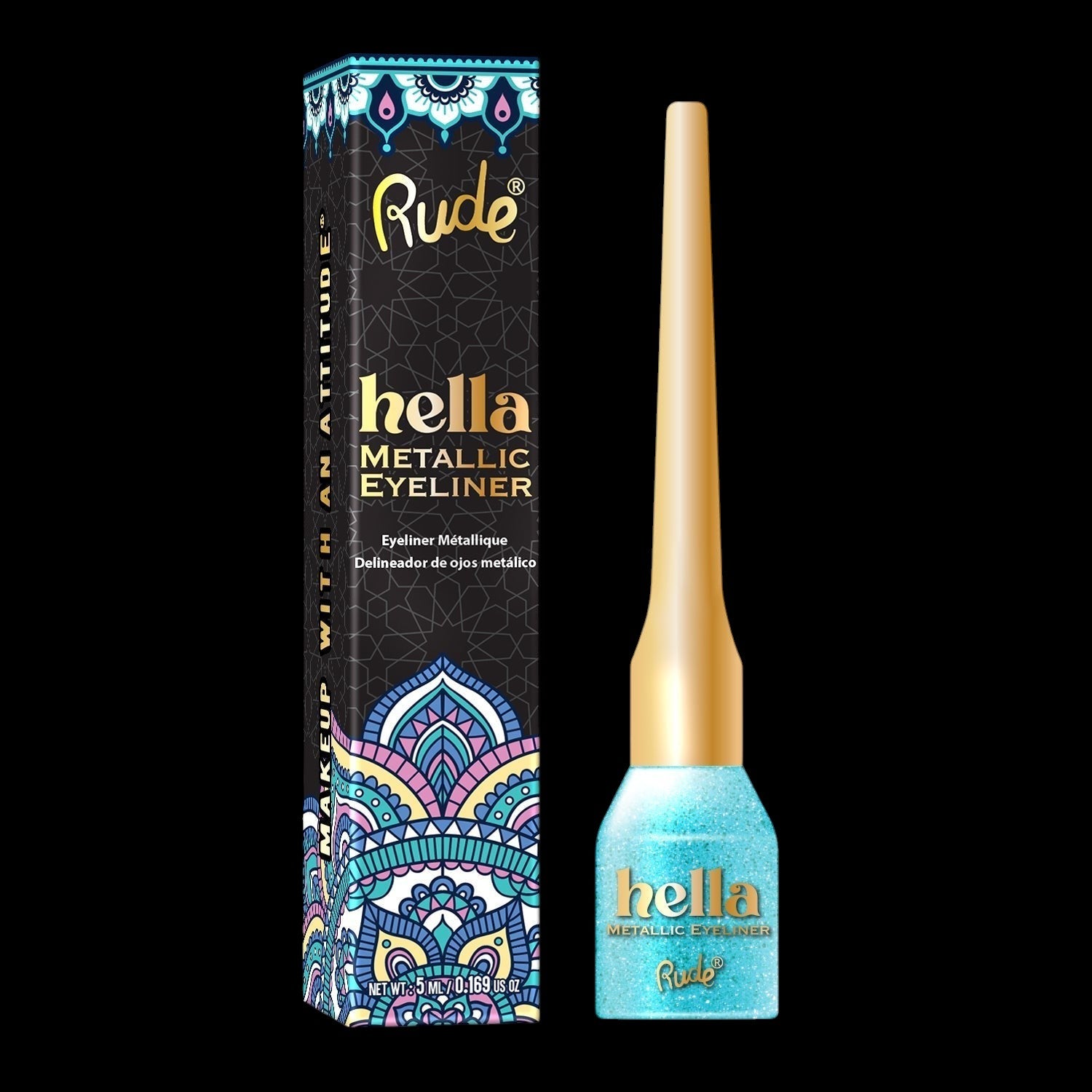RUDE Hella Metallic Eyeliner - Aquamarine by VYSN