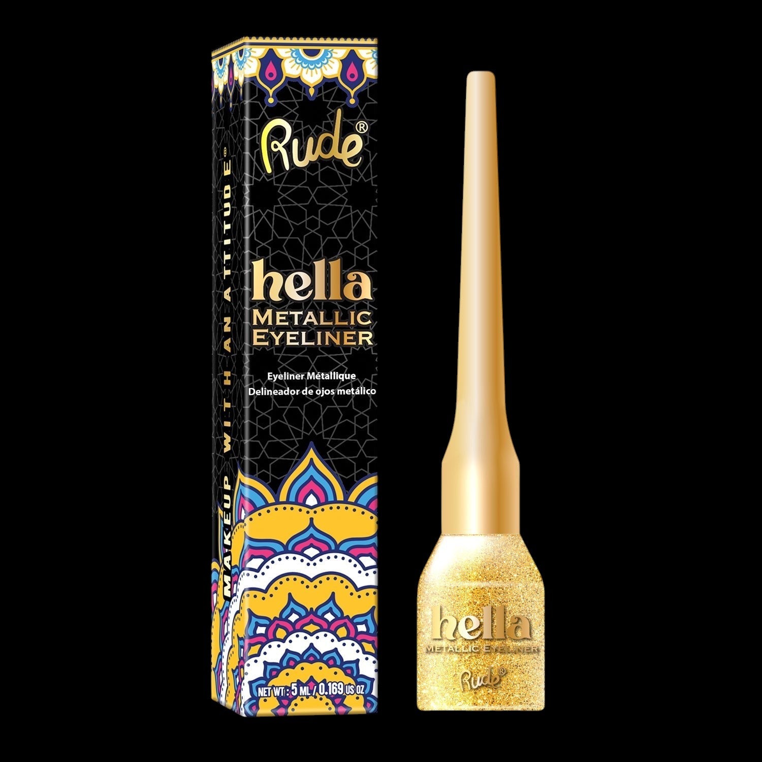 RUDE Hella Metallic Eyeliner - Citrine by VYSN