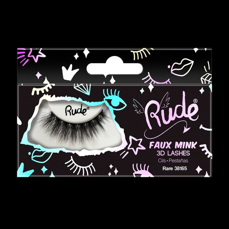 RUDE Essential Faux Mink 3D Lashes - Rare by VYSN